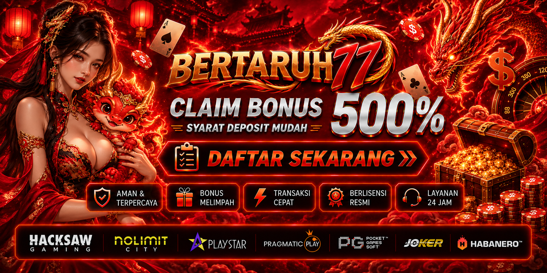 SELAMAT DATANG DI SITUS RESMI BERTARUH77